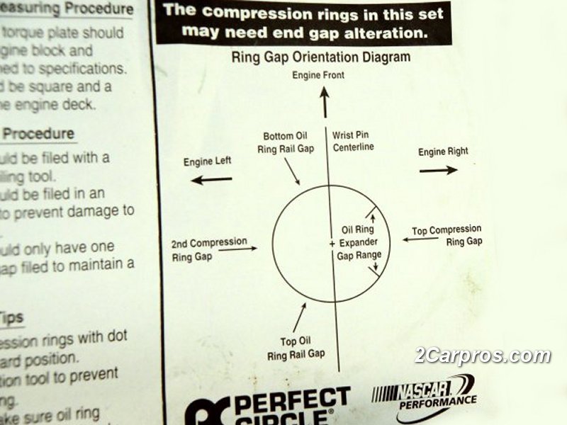 Ford piston ring orientation #9