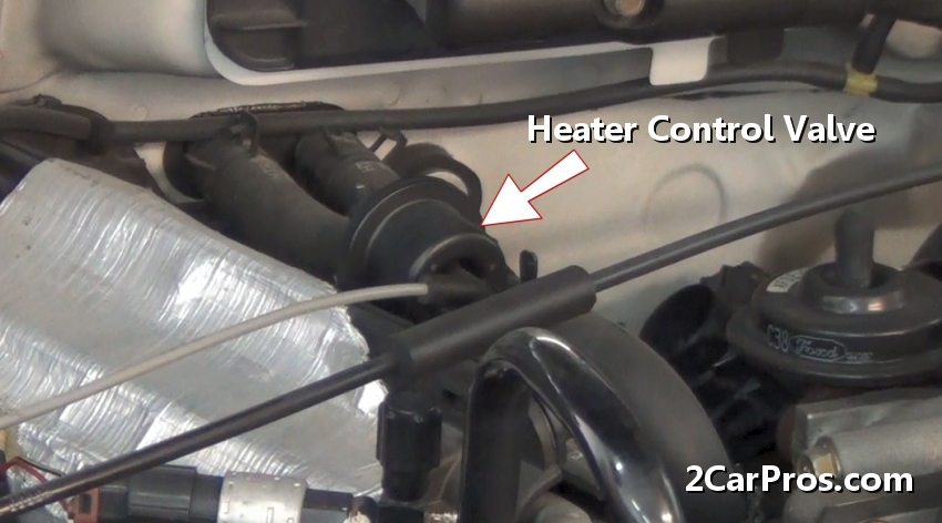 Ford heater control valve location #6