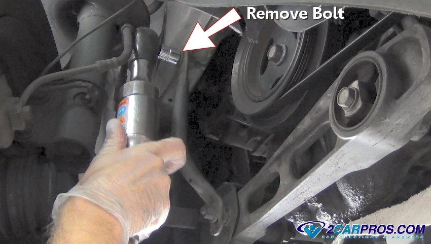 remove brace mounting bolt
