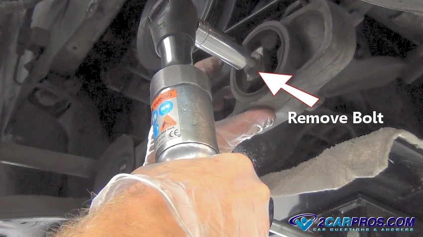 remove engine mount bolt