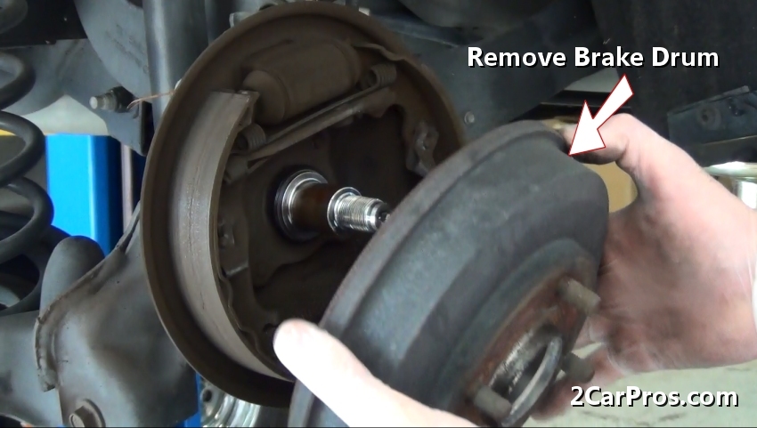What are the rear drum brakes on a car?