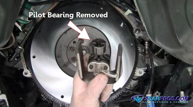 pilot bearing removed