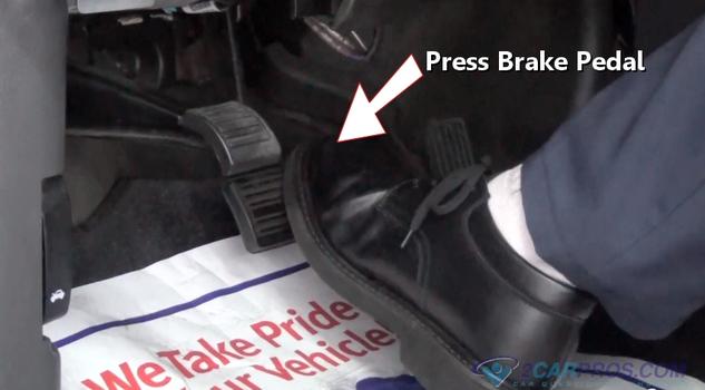 press brake pedal
