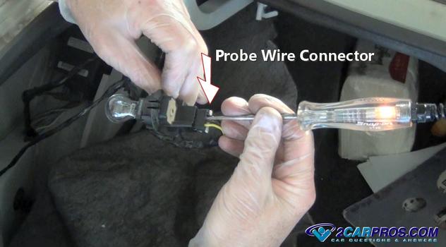 probe brake light power wire