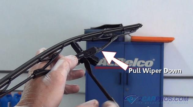 pull wiper into place