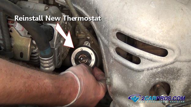reinstall new thermostat