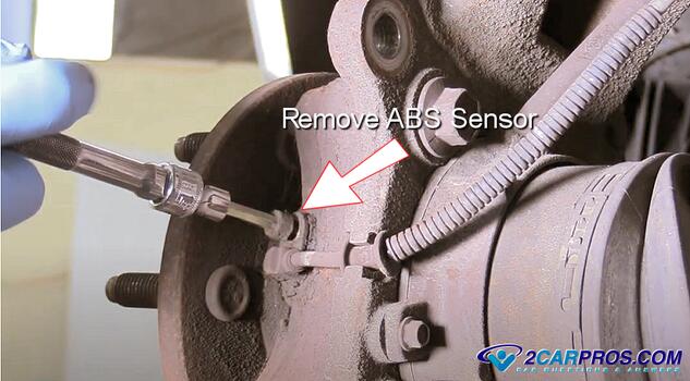 remove abs sensor from bearing hub