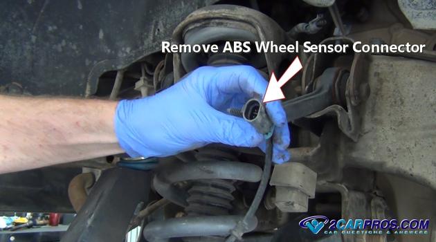 remove abs wheel speed sensor connector