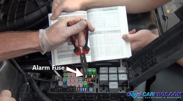 remove alarm fuse