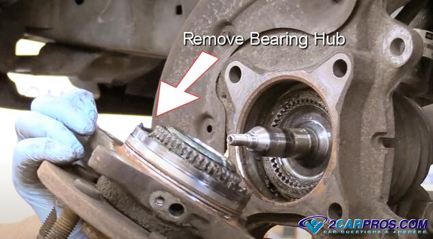remove bearing hub