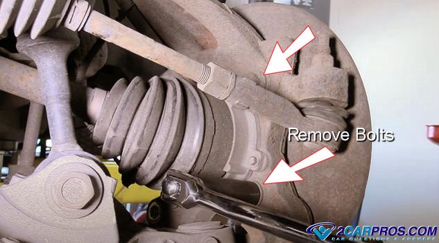 remove bearing hub mounting bolts front
