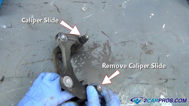 remove caliper slides