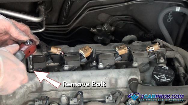 remove coil bolt