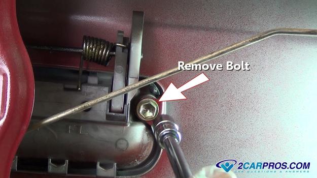 remove door handle lock bolt