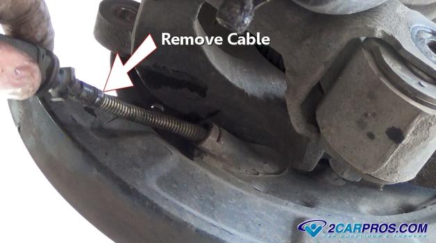 remove ebrake cable