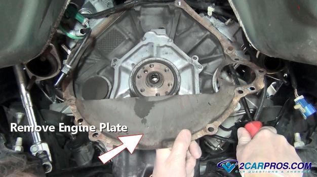 remove engine plate