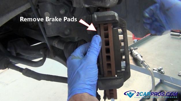 remove front brake pads