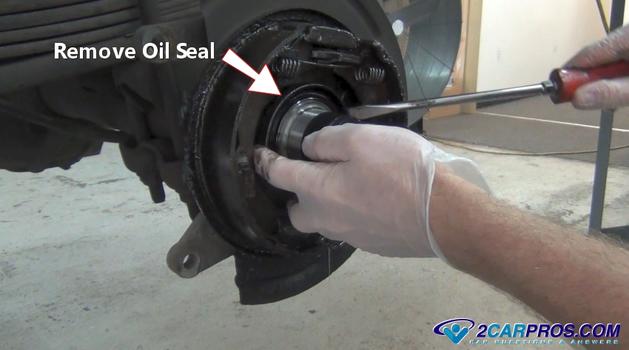 remove oil seal from differential