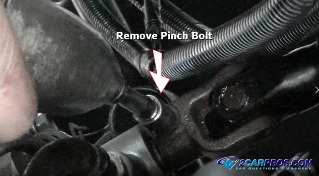 remove pinch bolt