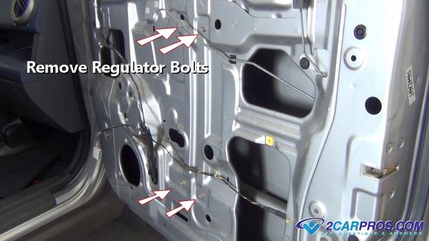 remove regulator bolts