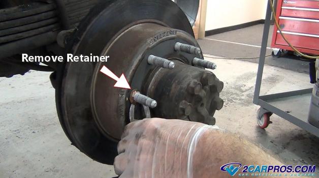 remove rotor retainer