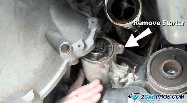 remove starter motor