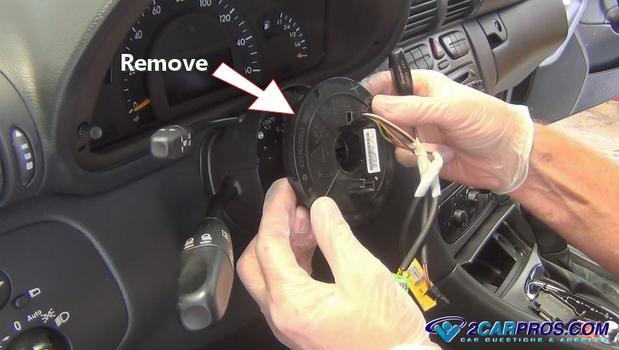remove steering wheel clock spring