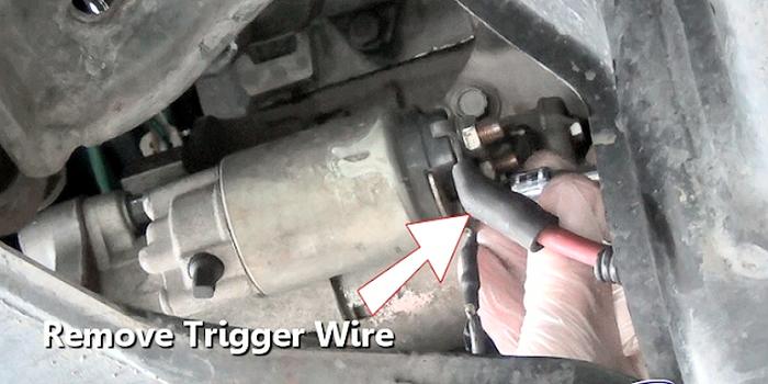 remove trigger wire from starter