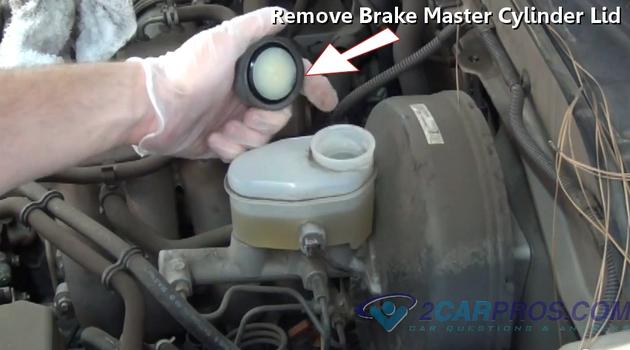 remove brake master lid