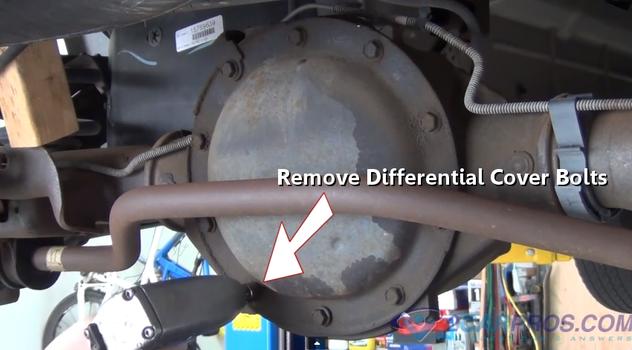 remove differential cover bolts