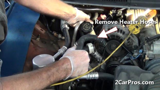 remove heater hoses