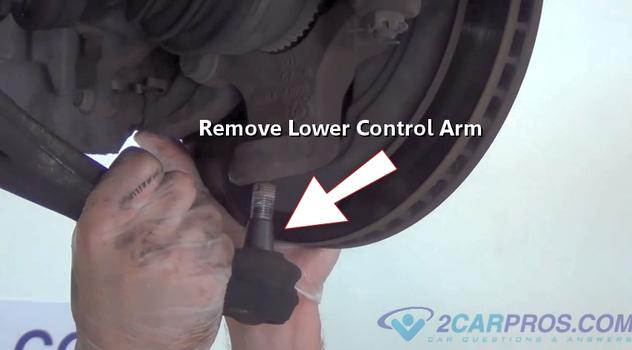 remove lower control arm