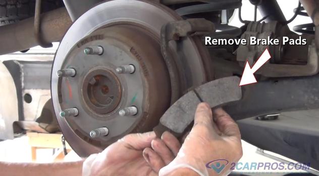 remove rear brake pads