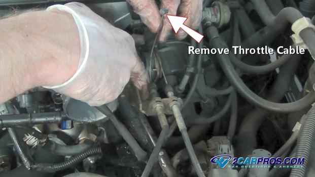 remove throttle cable