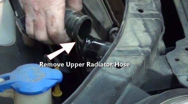 remove upper radiator hose