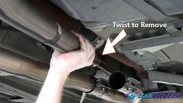 removing back half exhaust