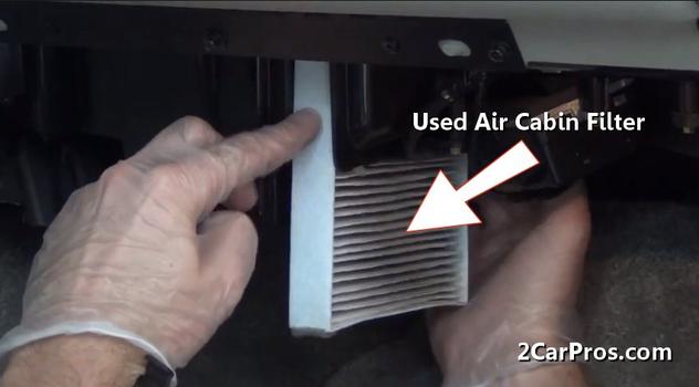 removing air cabin filter