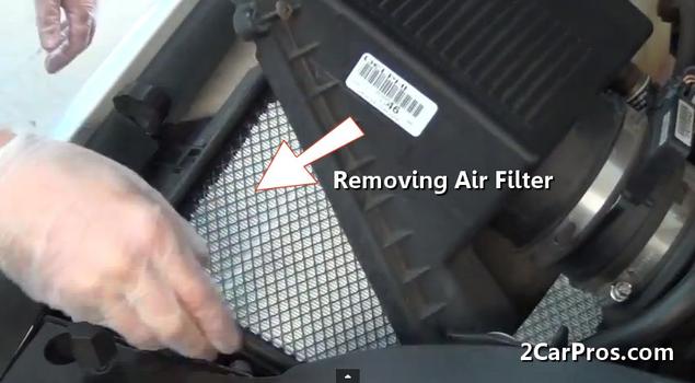 removing air filter