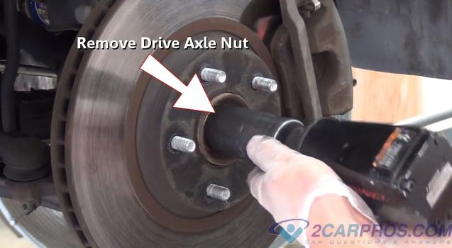removing axle nut