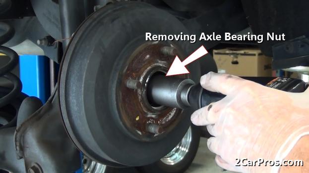 removing axle nut