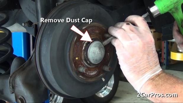 removing bearing dust cap