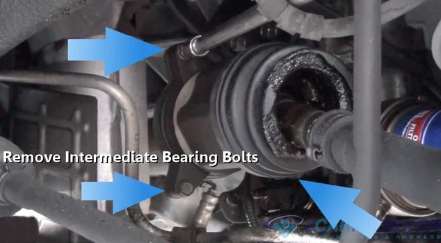 removing intermediate bearing bolts
