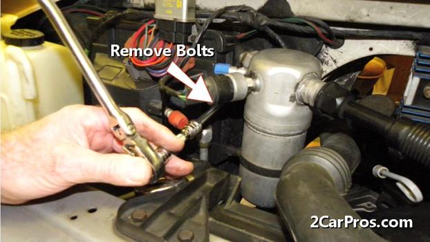 removing outer mounting bolts