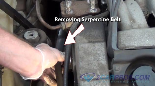removing serpentine belt