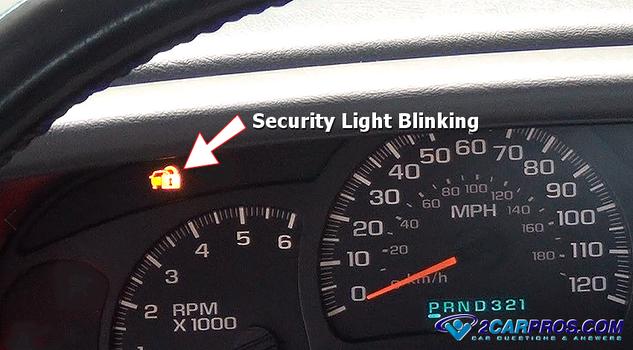 security light blinking