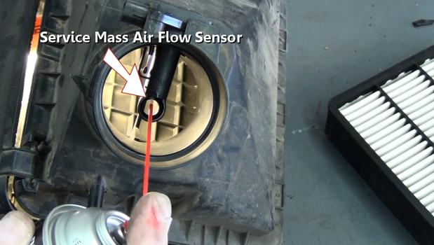 service mass airflow sensor