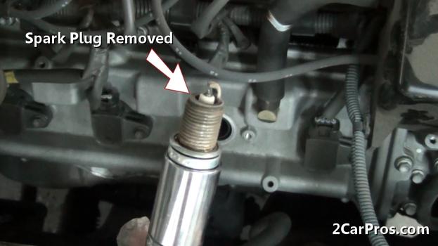 spark plug removed