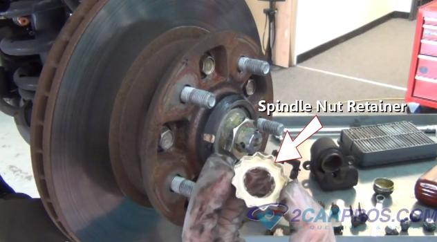 spindle nut retainer