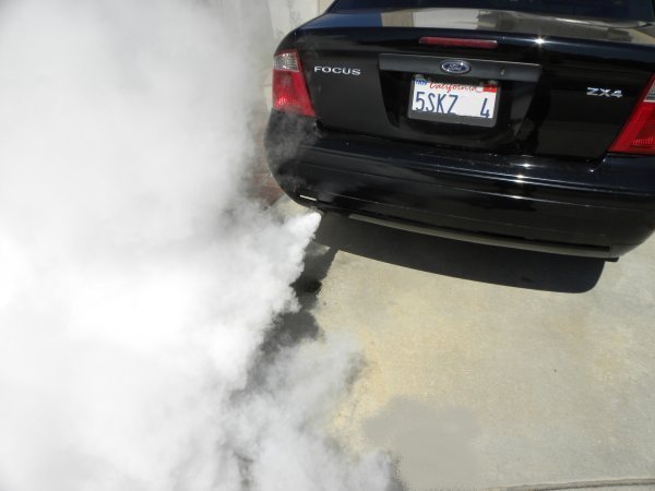 1995 Honda civic white smoke #1