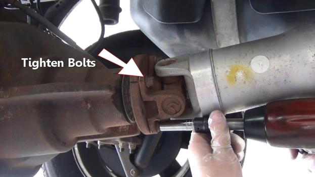tighten drive shaft bolts